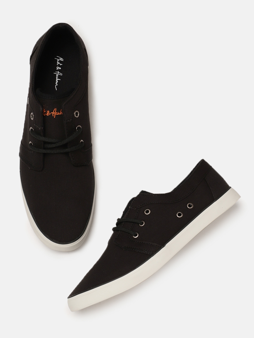 mast and harbour black sneakers