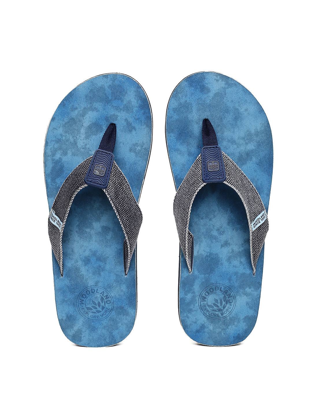 Buy Woodland Men Navy Blue Solid Thong Flip Flops - Flip Flops for Men 2527753 | Myntra