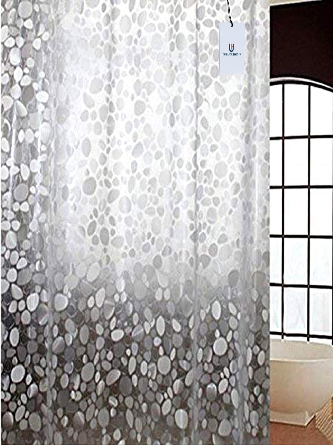 Buy Kuber Industries Transparent PVC Shower Curtain Shower Curtains