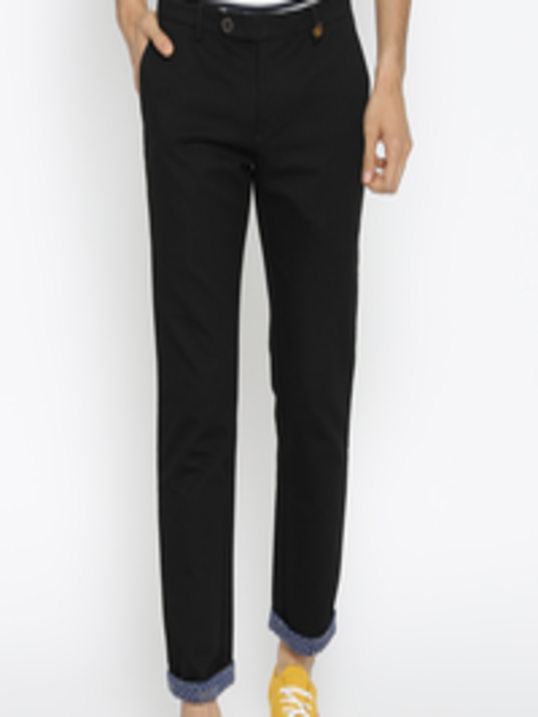 Buy CAMLA Men Black Regular Fit Solid Trousers - Trousers for Men ...