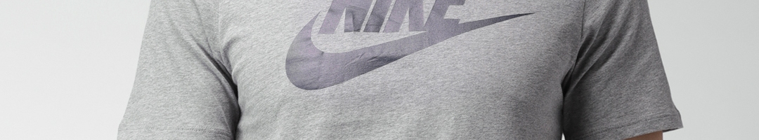Buy Nike Men Grey Printed Round Neck T Shirt - Tshirts for Men 2529602 ...