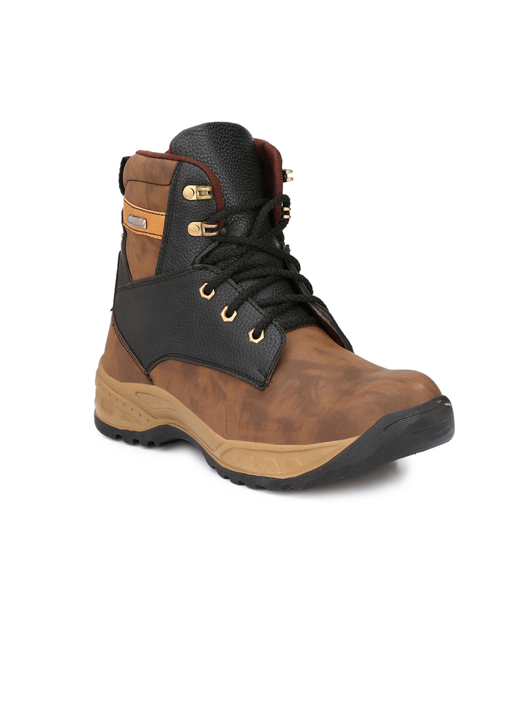 Buy Eego Italy Men Brown Colourblocked Synthetic Leather