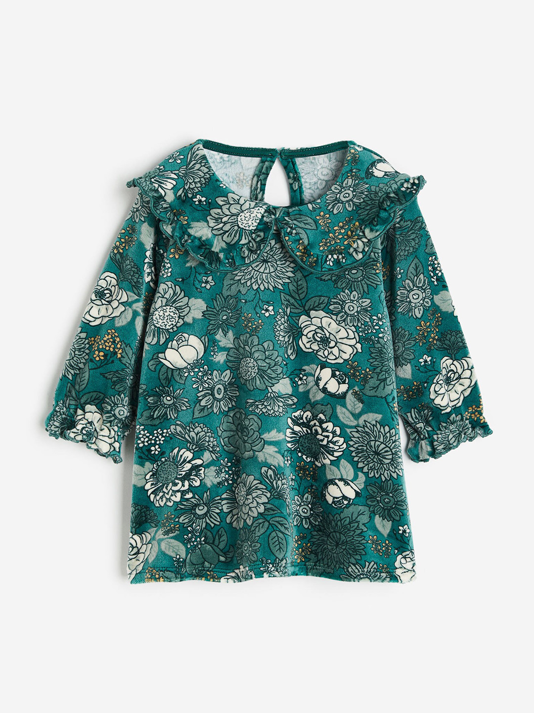 Buy H&M Infant Girls Collared Velour Dress Dresses for Girls 25308086 Myntra