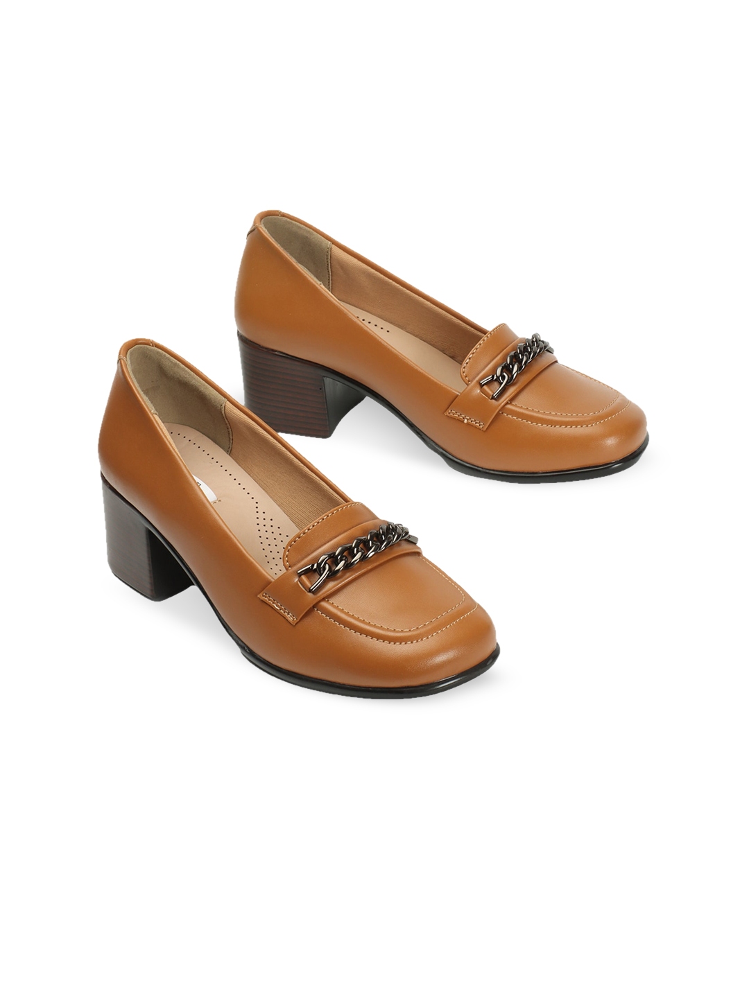 Buy ELLE Embellished Block Pumps - Heels for Women 25309650 | Myntra