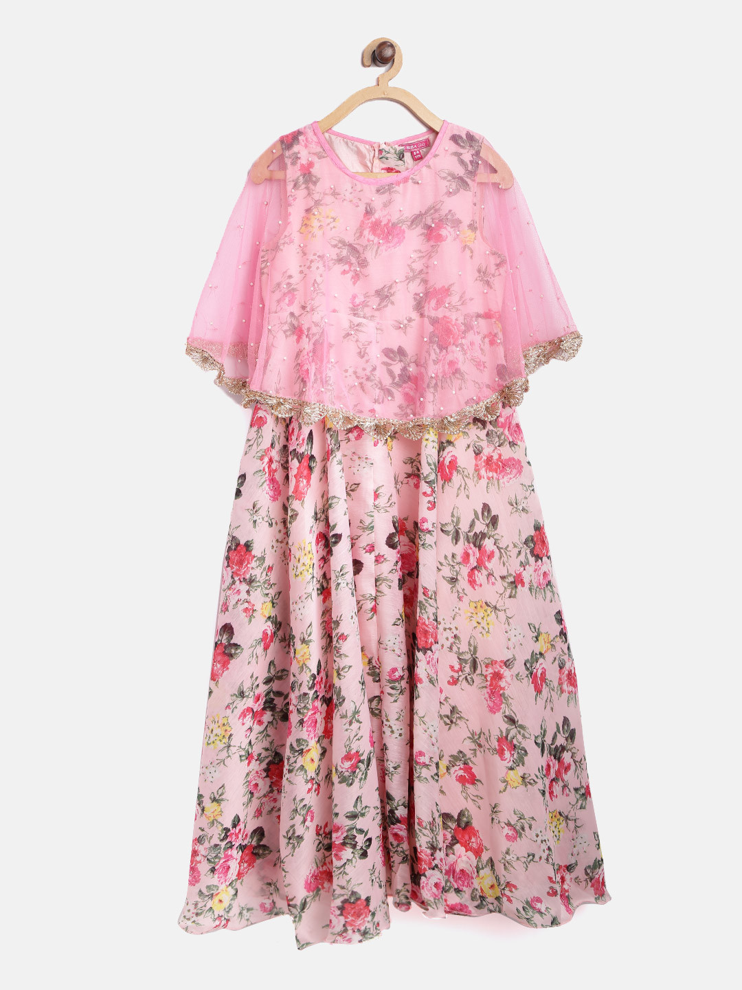 Buy Biba Girls Pink Printed Maxi Dress Dresses for Girls 2531382 Myntra