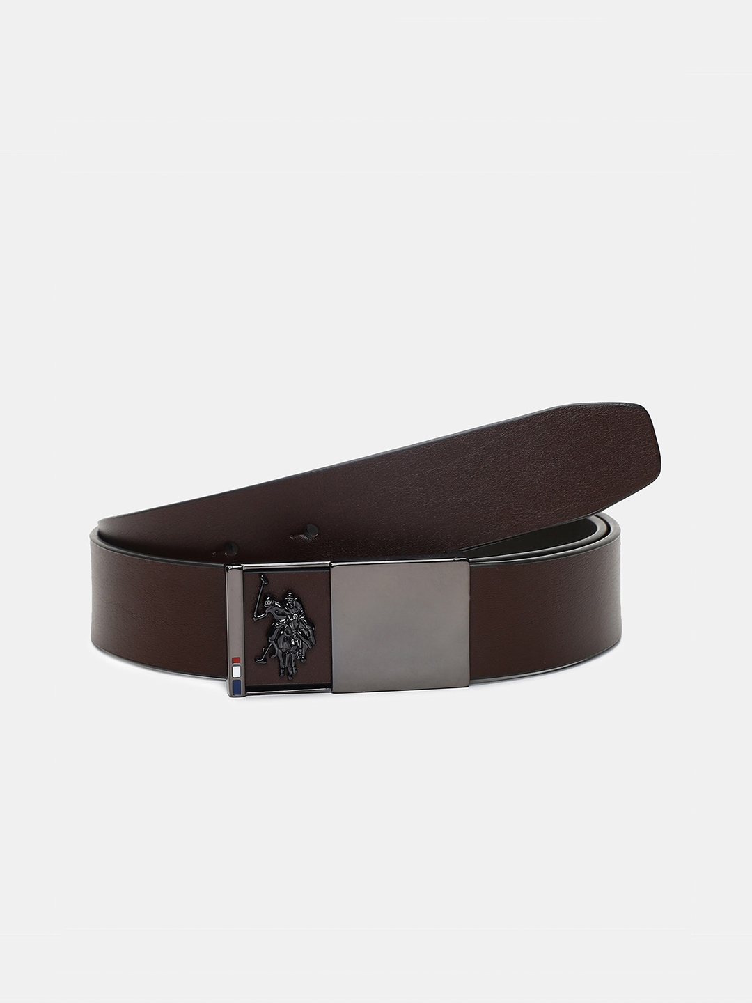 Buy U.S. Polo Assn. Men Brown Leather Belt - Belts for Men 25317528 | Myntra