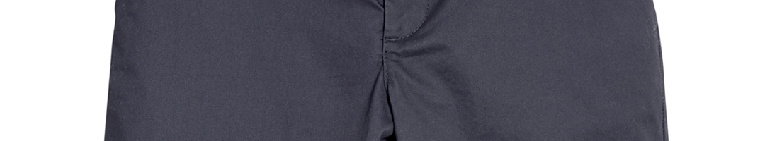 Buy NEXT Boys Navy Blue Solid Regular Fit Chino Shorts - Shorts for ...