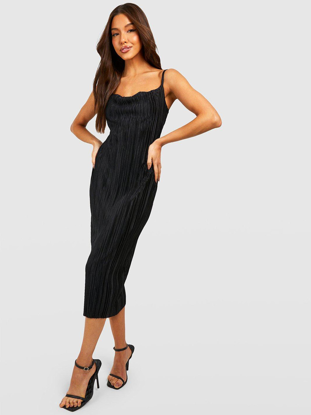 boohoo midi shirt dress