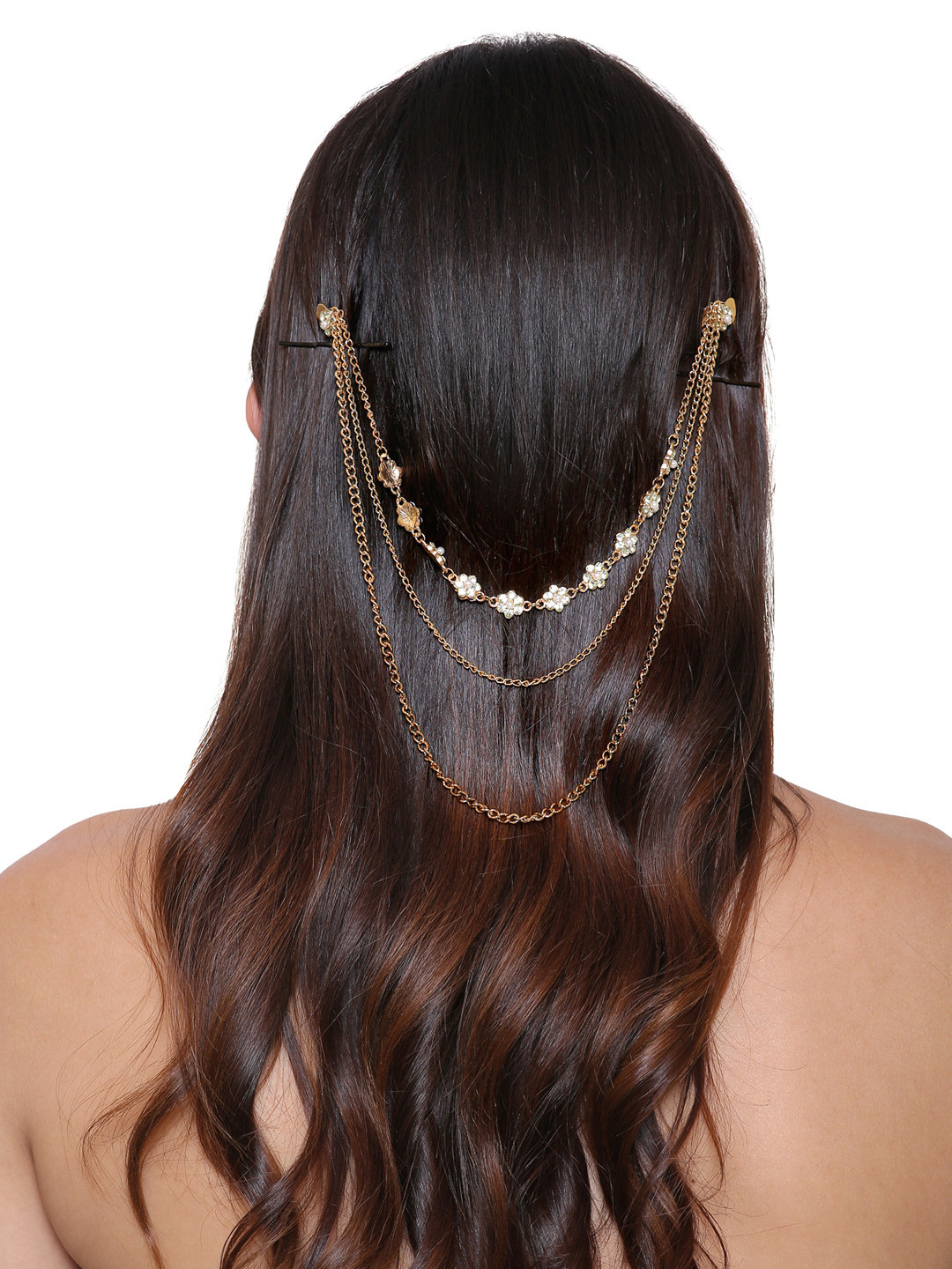 Buy Fayon Gold Toned Head Jewellery Head Jewellery for Women 2532251