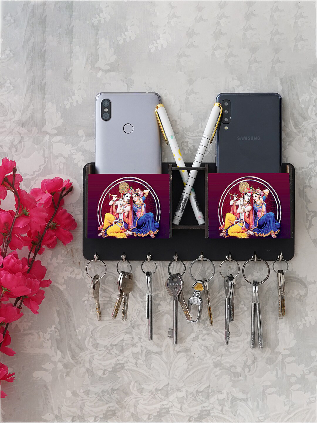 Buy CAPIO ART Brown Wood Printed Key Holders - Key Holders for Unisex ...