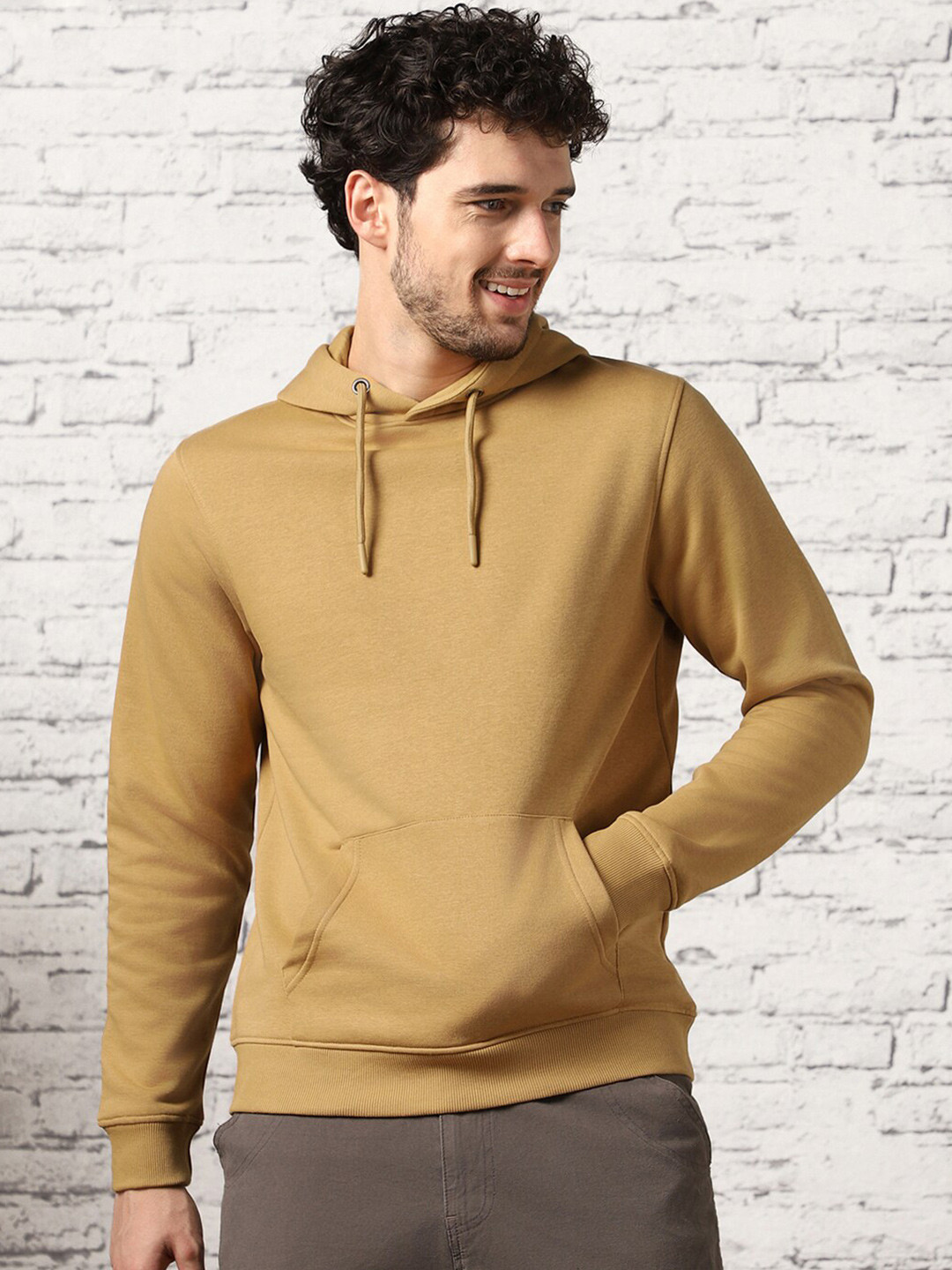Buy NOBERO Men Classic Hoodie (Cotton) Black - S Online (1 Small) At Best Price - View #7