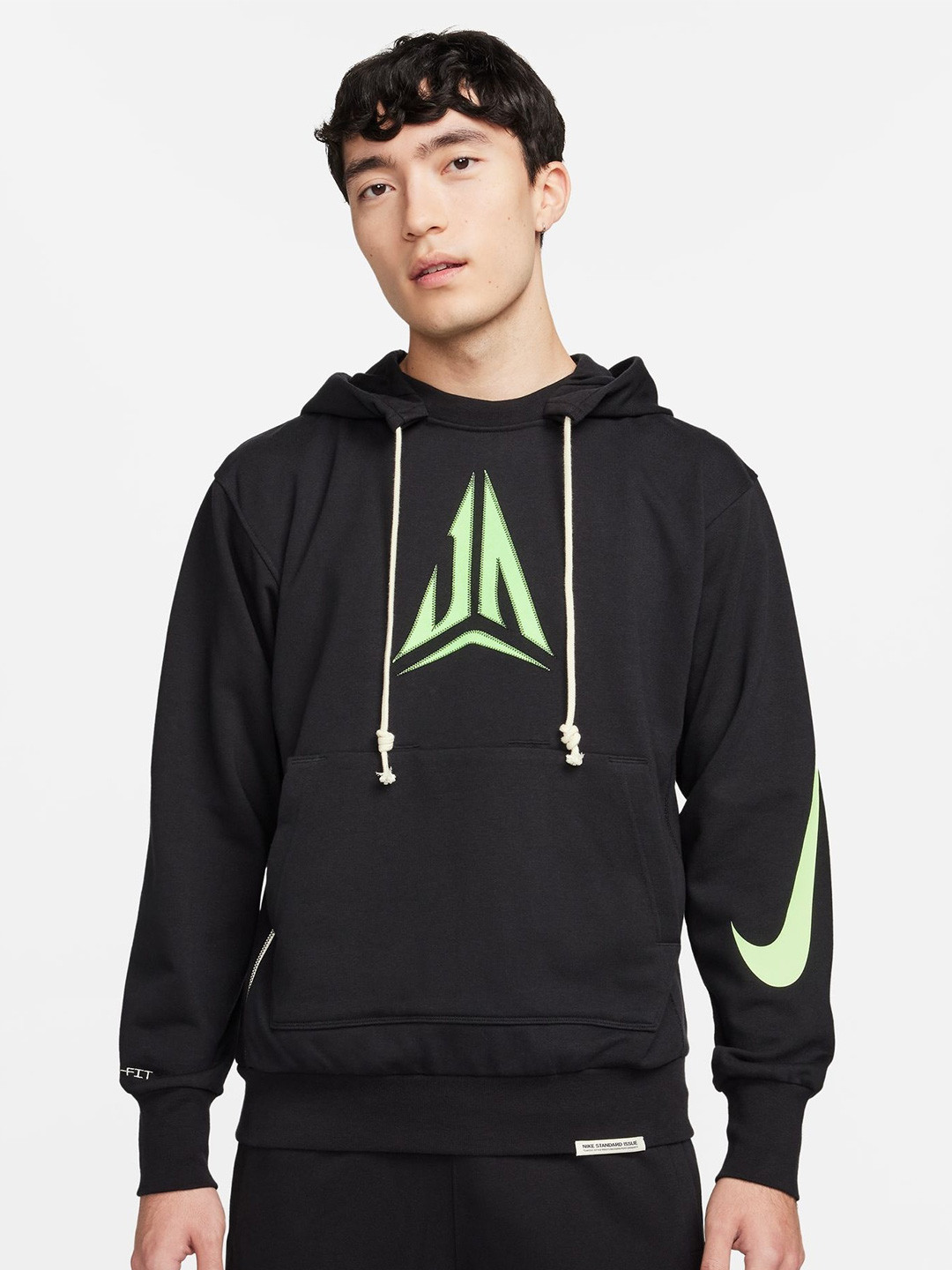 Buy Nike Ja Dri FIT Basketball Graphic Printed Hooded Cotton Pullover