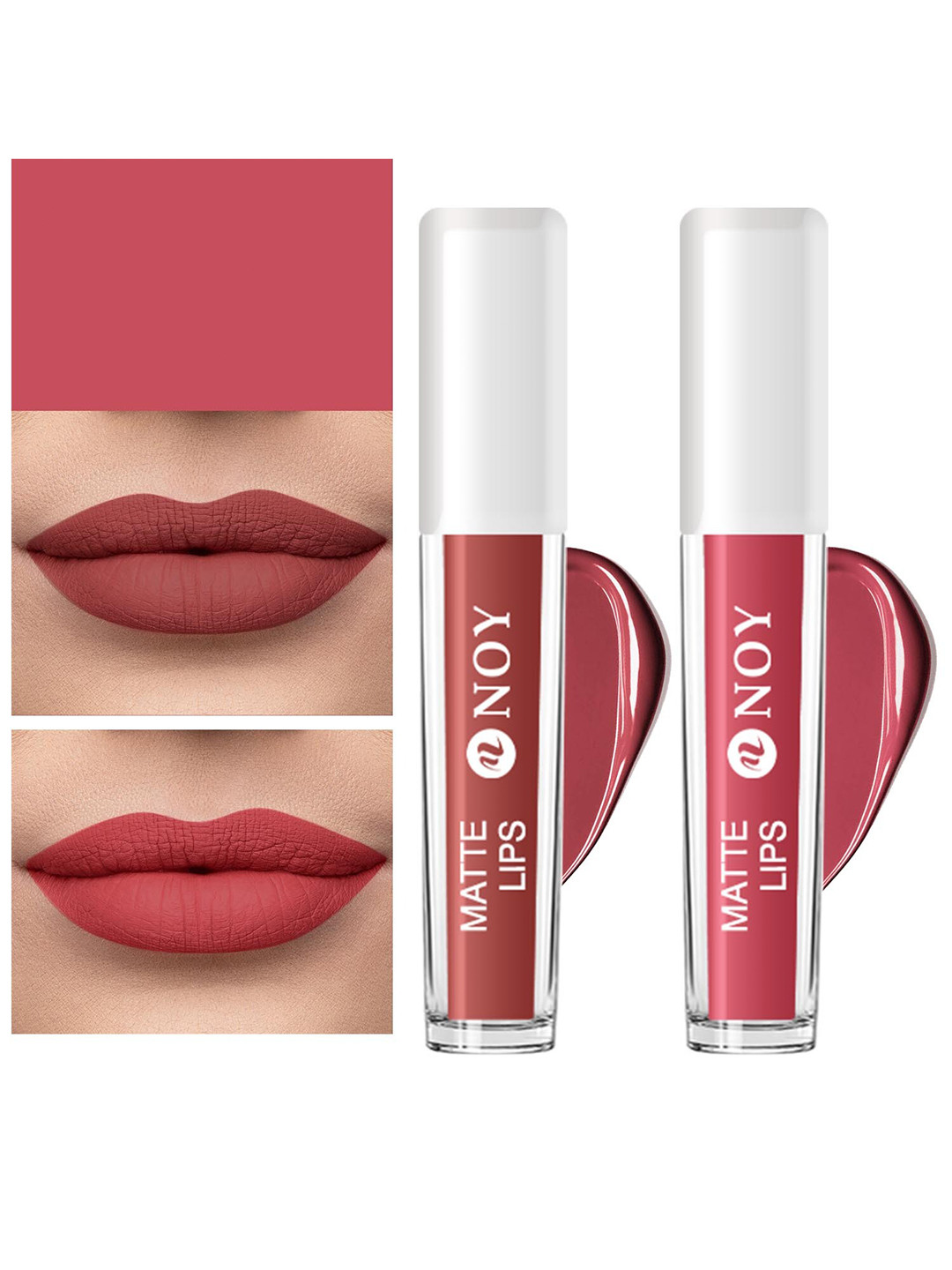 Buy NOY Neutral Set Of 2 Harmony Nude Matte Liquid Lipstick 4ml Each Brown Nude 21 Tan Nude 24