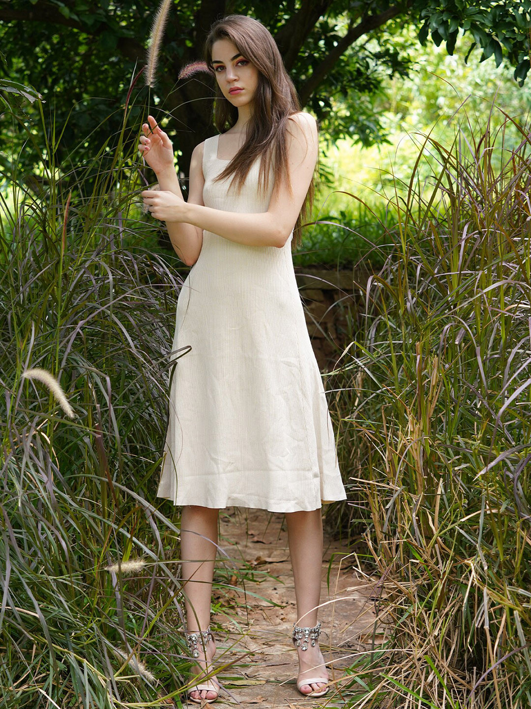 Odette Textured Midi Dress