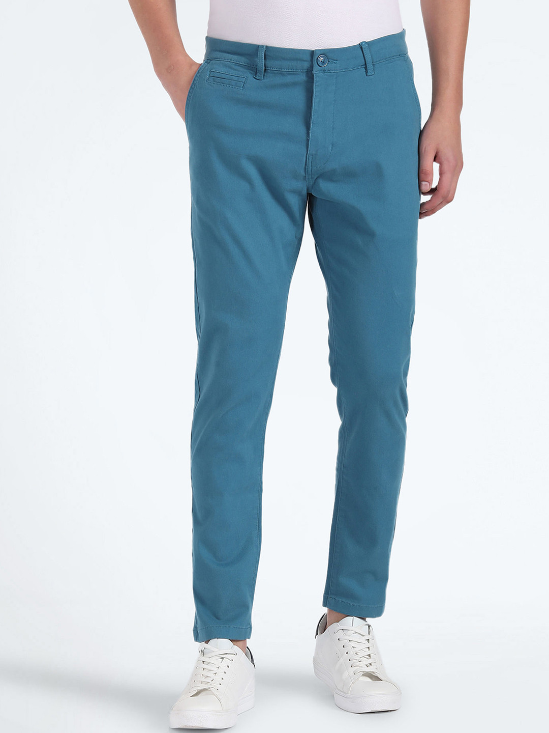 Buy Flying Machine Men Tapered Fit Chinos Trousers - Trousers for Men ...