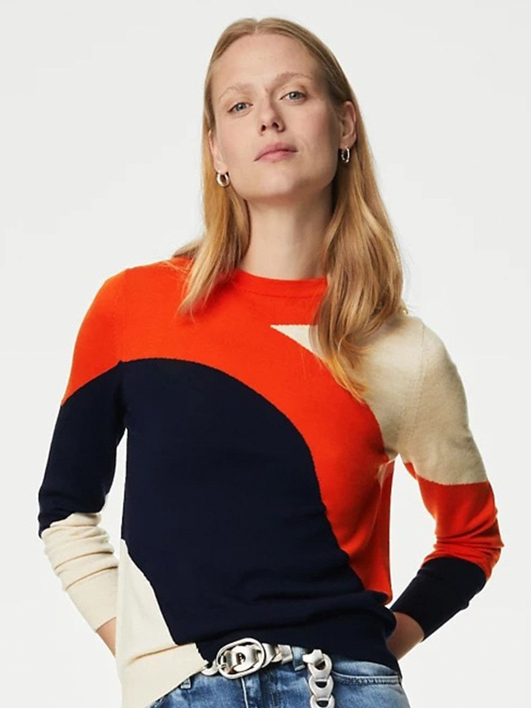 Pull Marks & Spencer Indigo Graphite - Taille 8, Couleur Bordeaux, Acrylique - Occasion Très Bon état