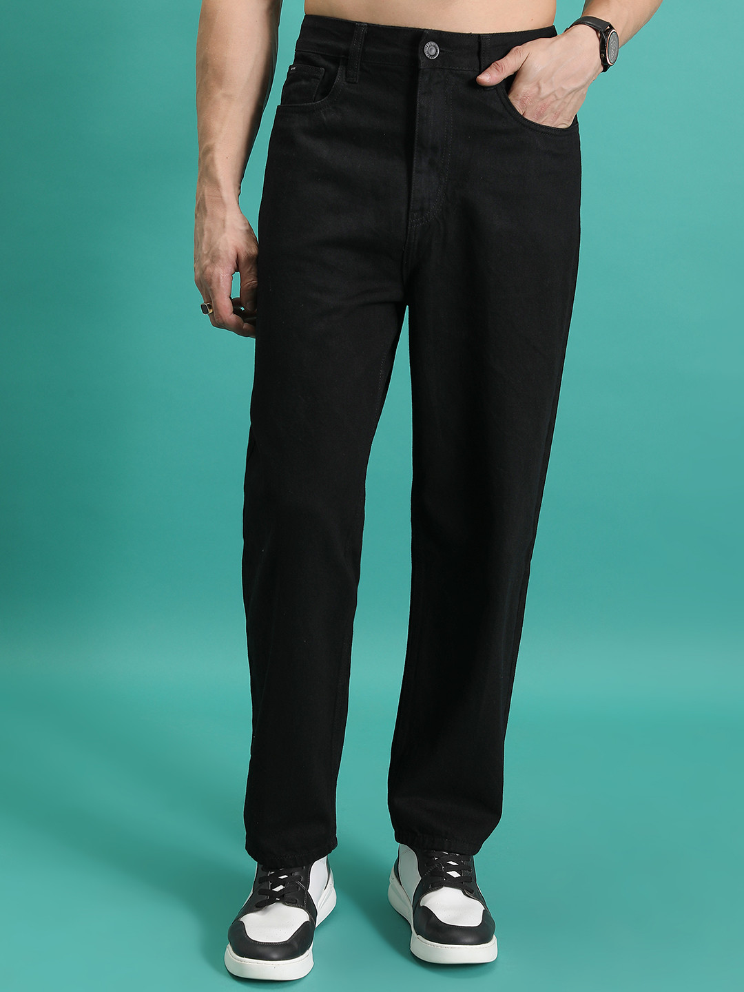 Elastic mid-rise men's jeans main image 0