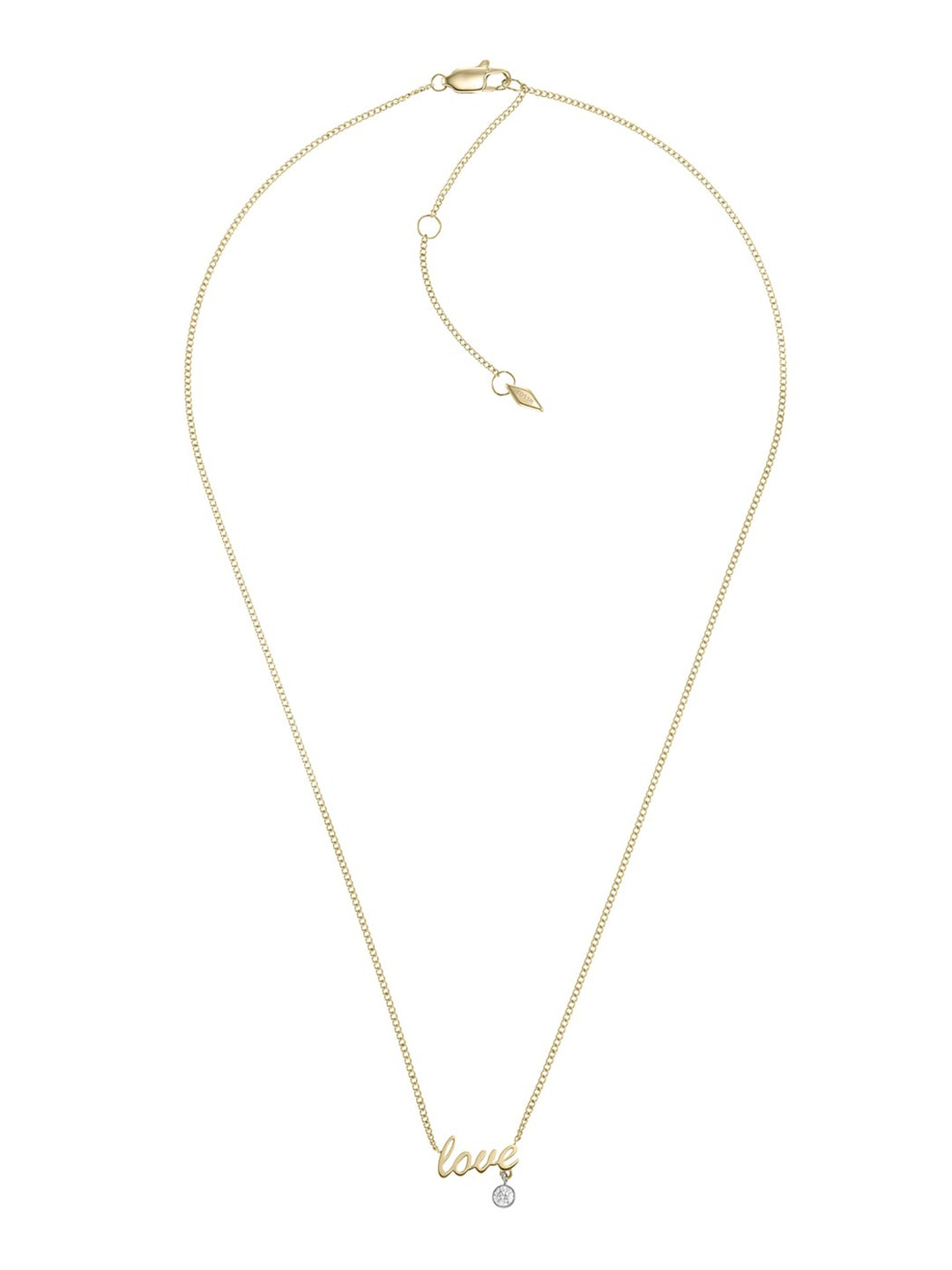 Buy Fossil Gold Plated Stainless Steel Necklace Necklace And Chains