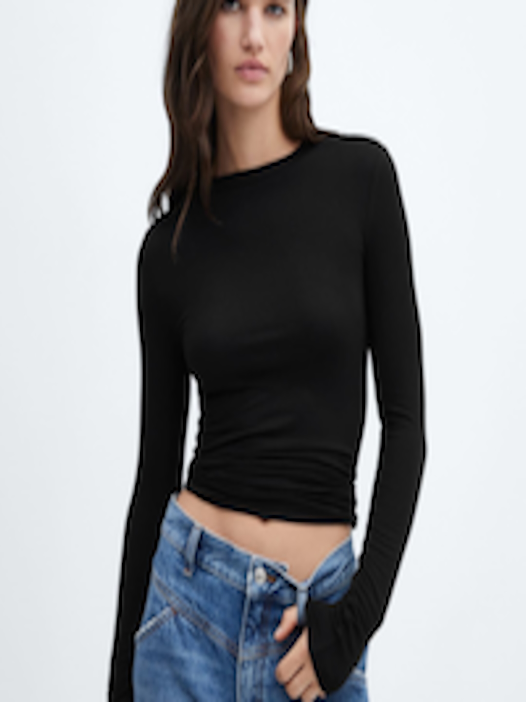 Buy MANGO Women Long Sleeves T Shirt - Tshirts for Women 25427048 | Myntra