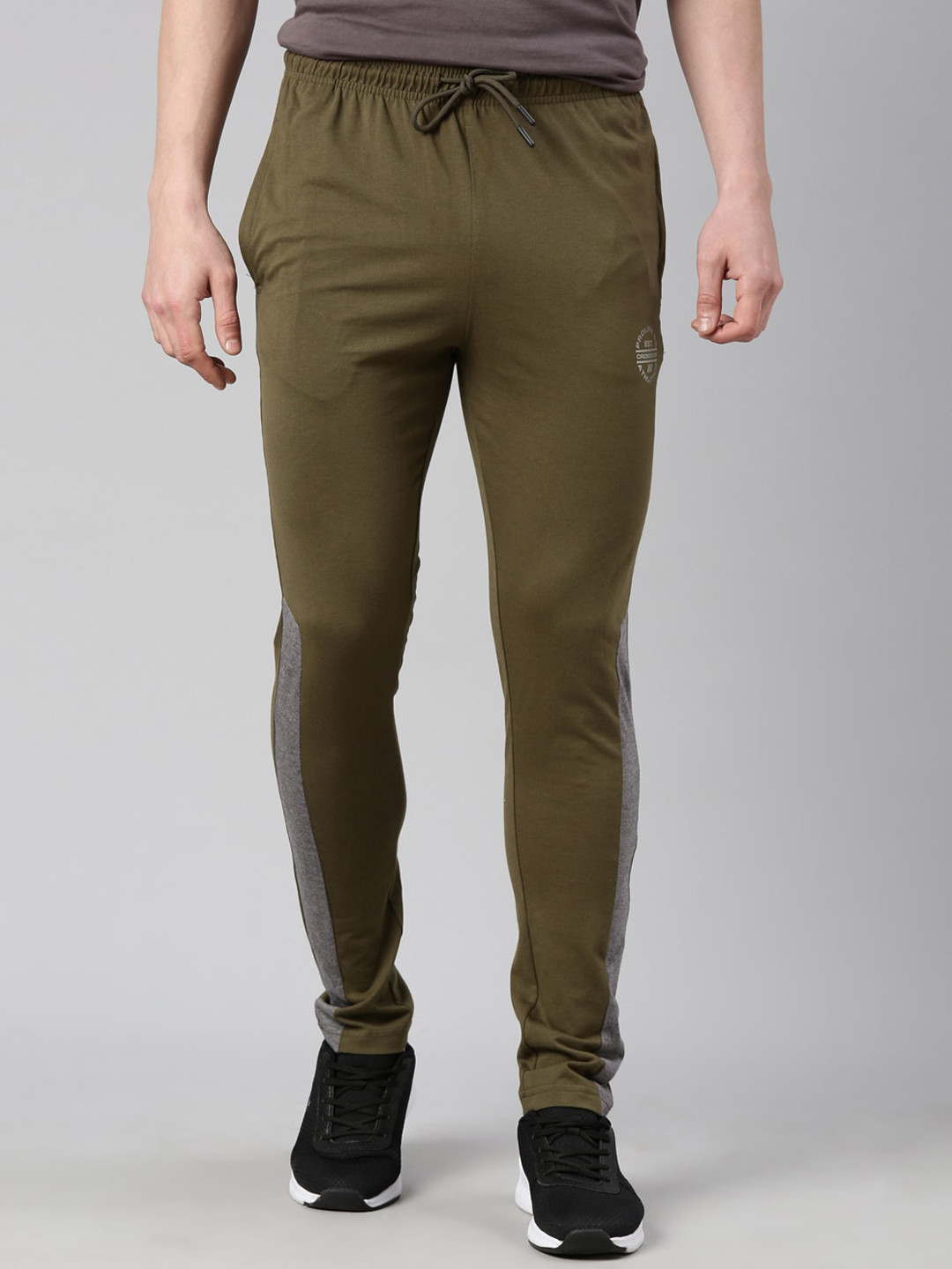 Men'S Purple Linen Cotton Track Pants