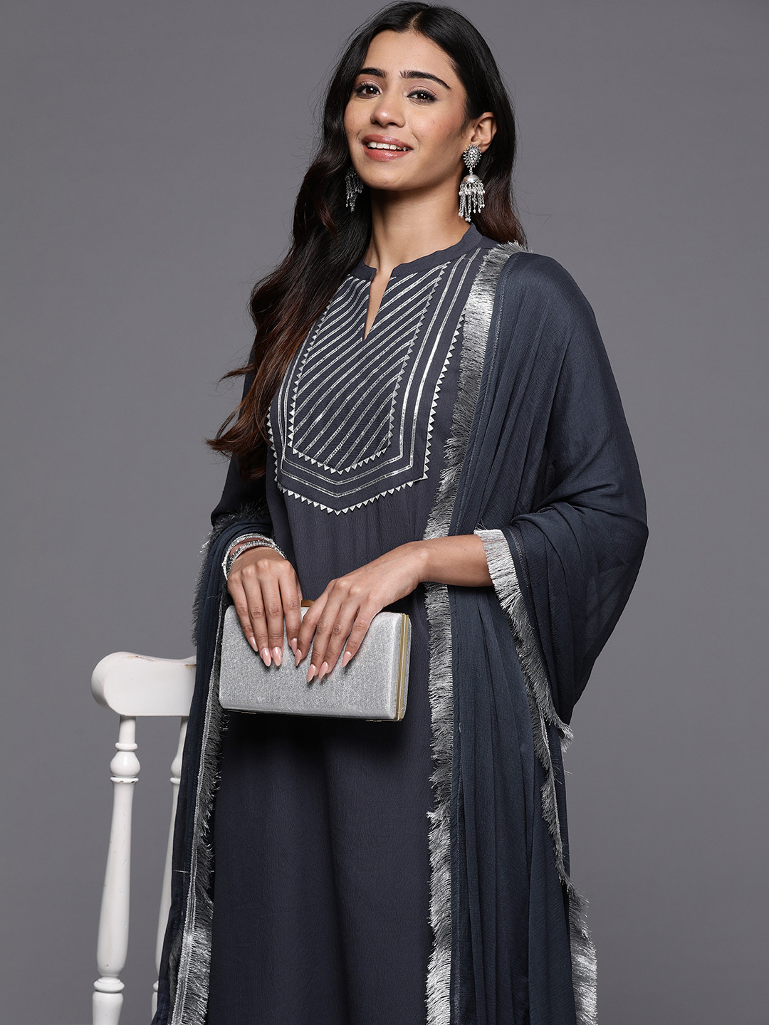 Present Varanga Ready-Made Indian Style Kurta Set For Women & Girls - Viscose Rayon Fabric, Long Kurta - View #9