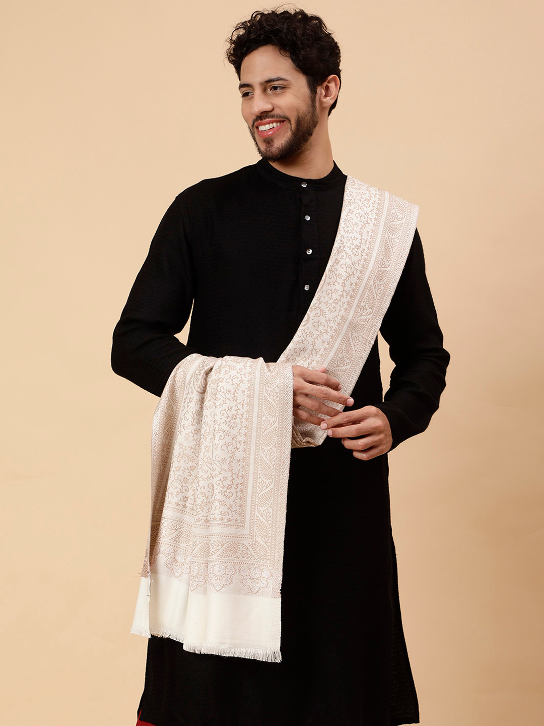 printed shawl men