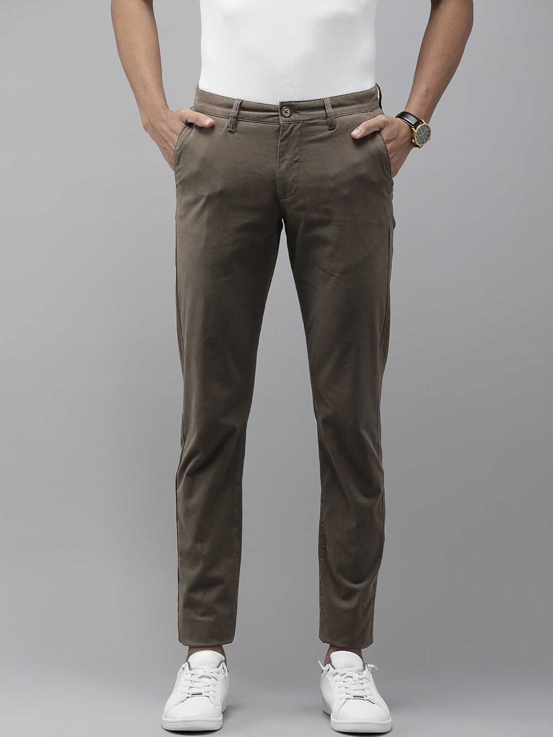 Buy Van Heusen Sport Men Slim Fit Trousers - Trousers for Men 25455184 ...