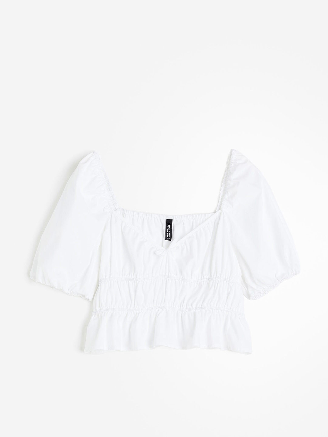 Buy H&M Women Gathered Cotton Blouse Tops for Women 25456490 Myntra