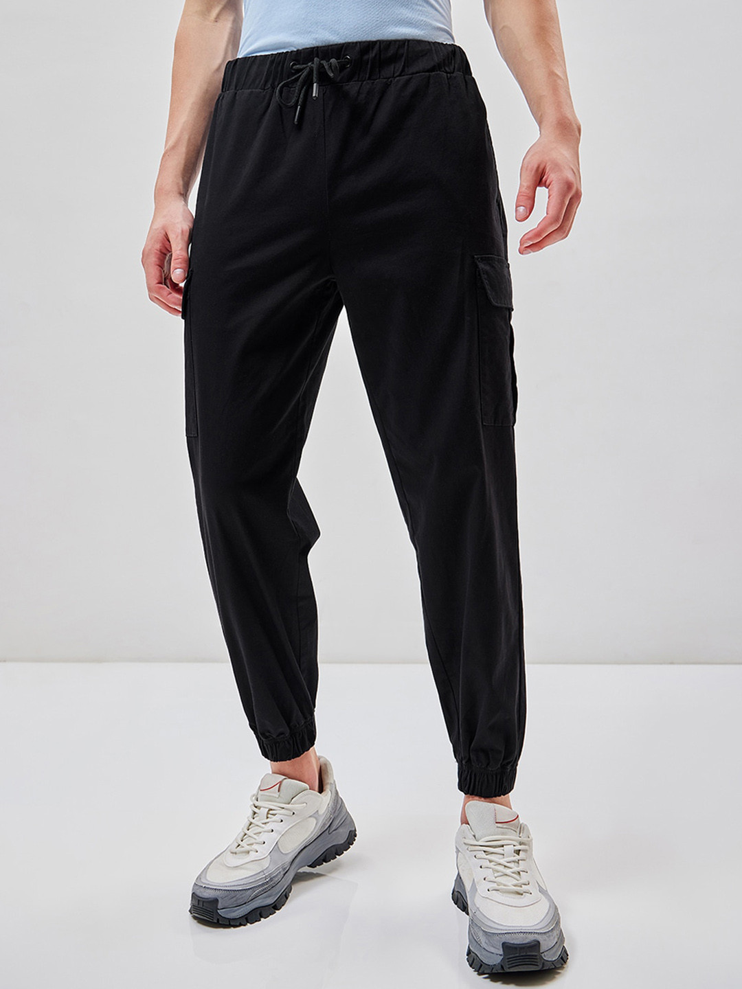 Buy Bewakoof Men Oversized Relaxed Fit Cargo Joggers Track Pants for Men 25496174 Myntra