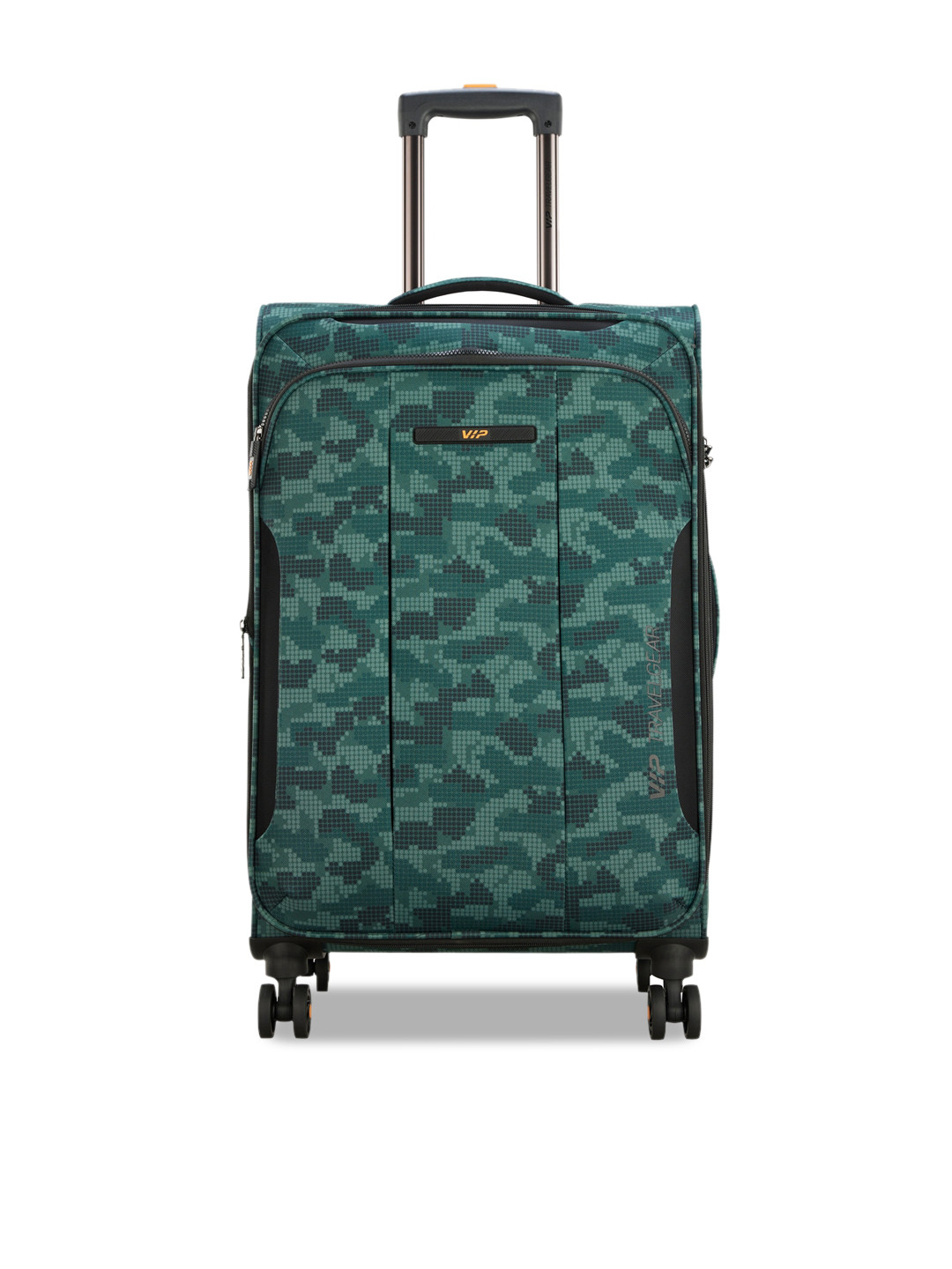 Buy VIP Printed Soft Sided Medium Trolley Suitcase - Trolley Bag for ...