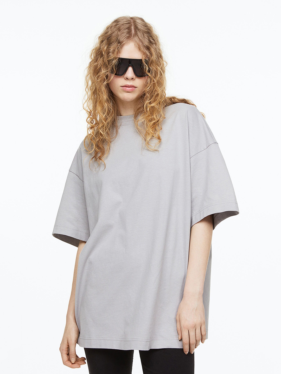 long sleeve h&m oversized t shirt women's