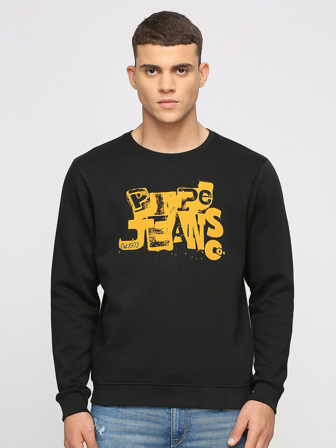 Pepe Jeans Blue Cotton Men's Sweater