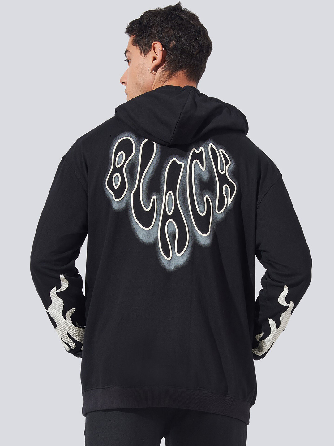 Maniac typographic print hooded sweatshirt clearance