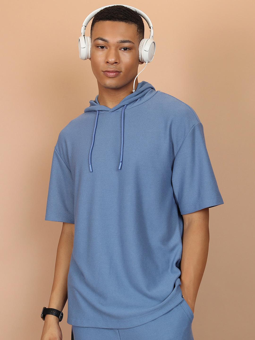HIGHLANDER Polo Collar Drop-Shoulder Sleeves Oversized Casual T-Shirt main image 0