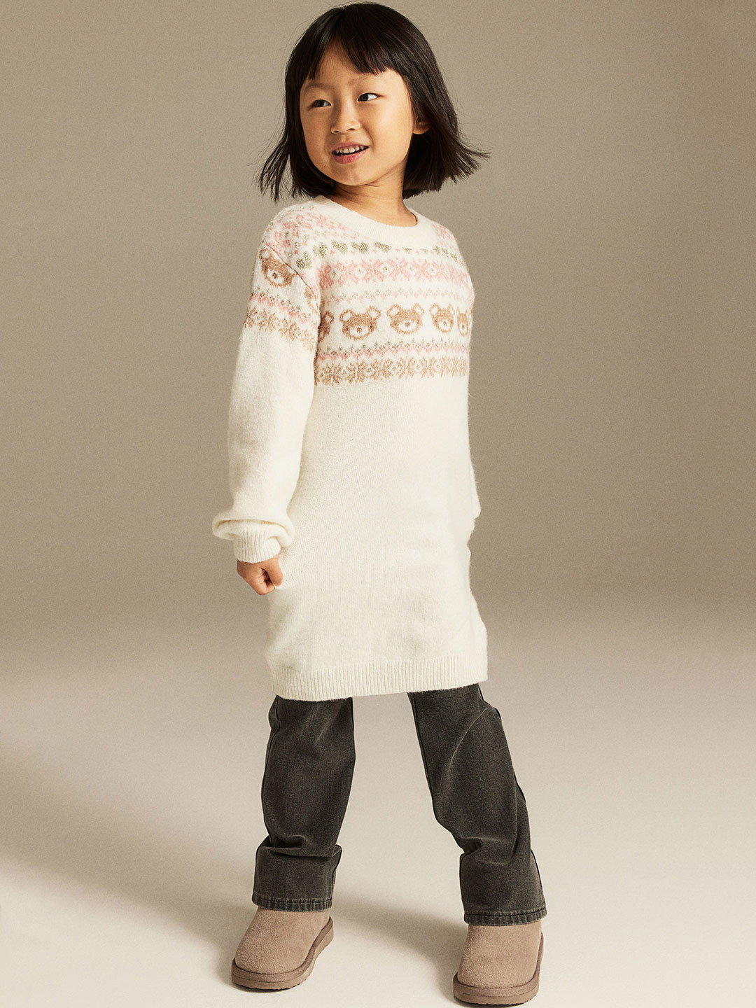 Buy H&M Infant Girls Knitted Dress Dresses for Girls 25610056 Myntra