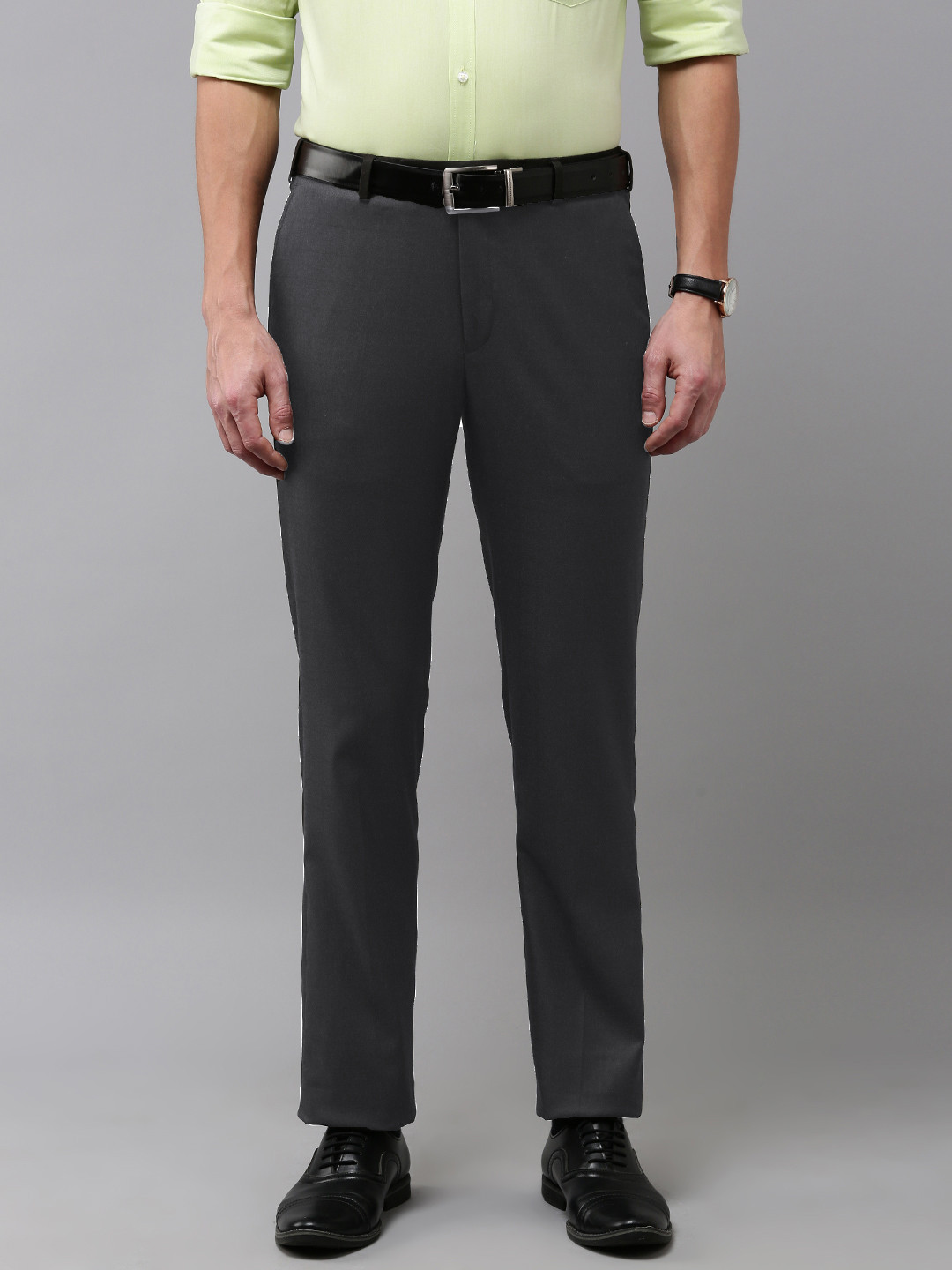 Buy Park Avenue Men Solid Trousers - Trousers for Men 25616226 | Myntra
