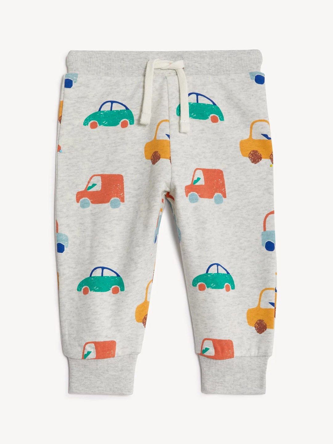 Boys Grey Printed Relaxed Joggers