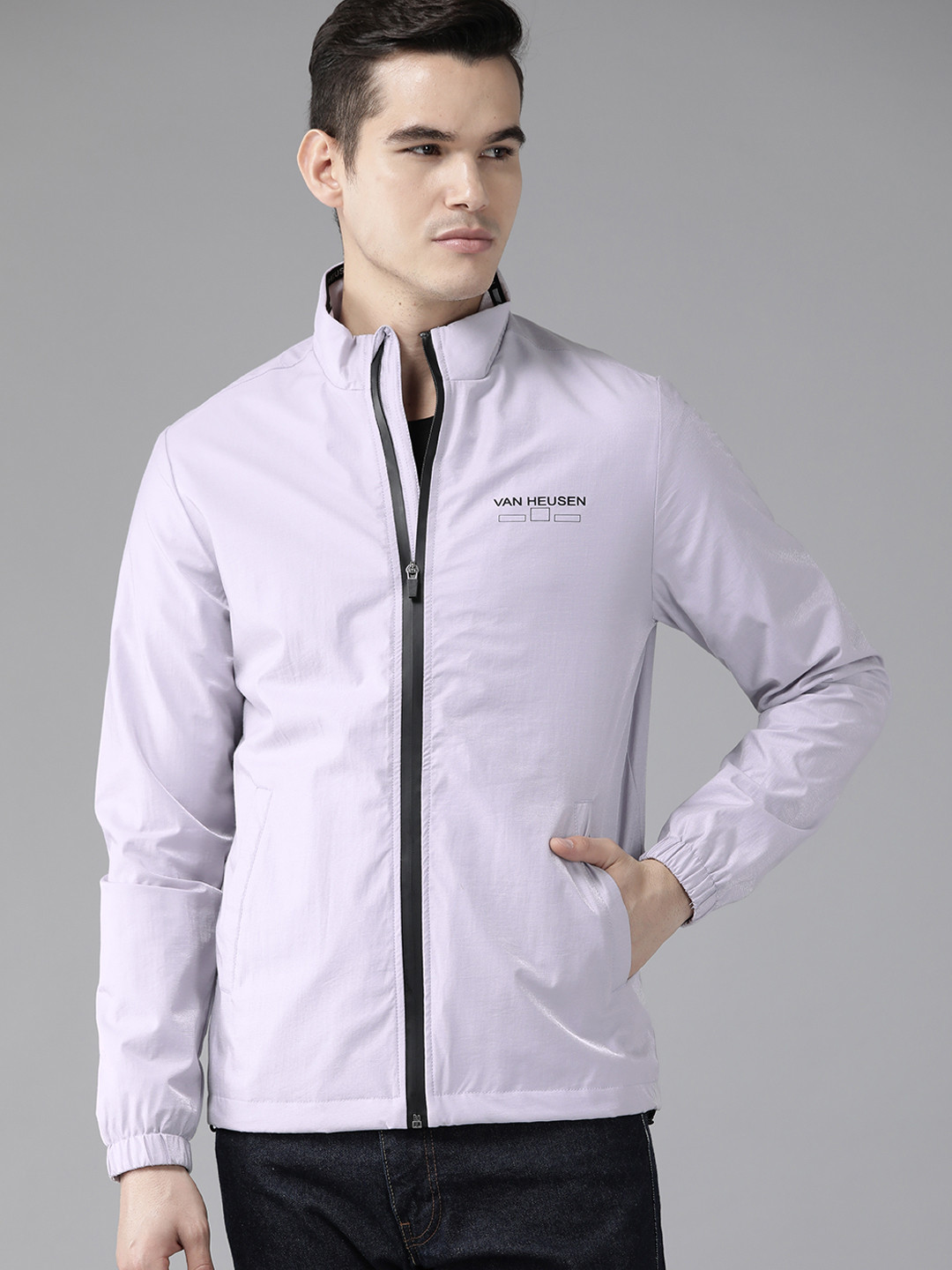 Buy Van Heusen Solid Tailored Jacket Jackets for Men 25655220 Myntra