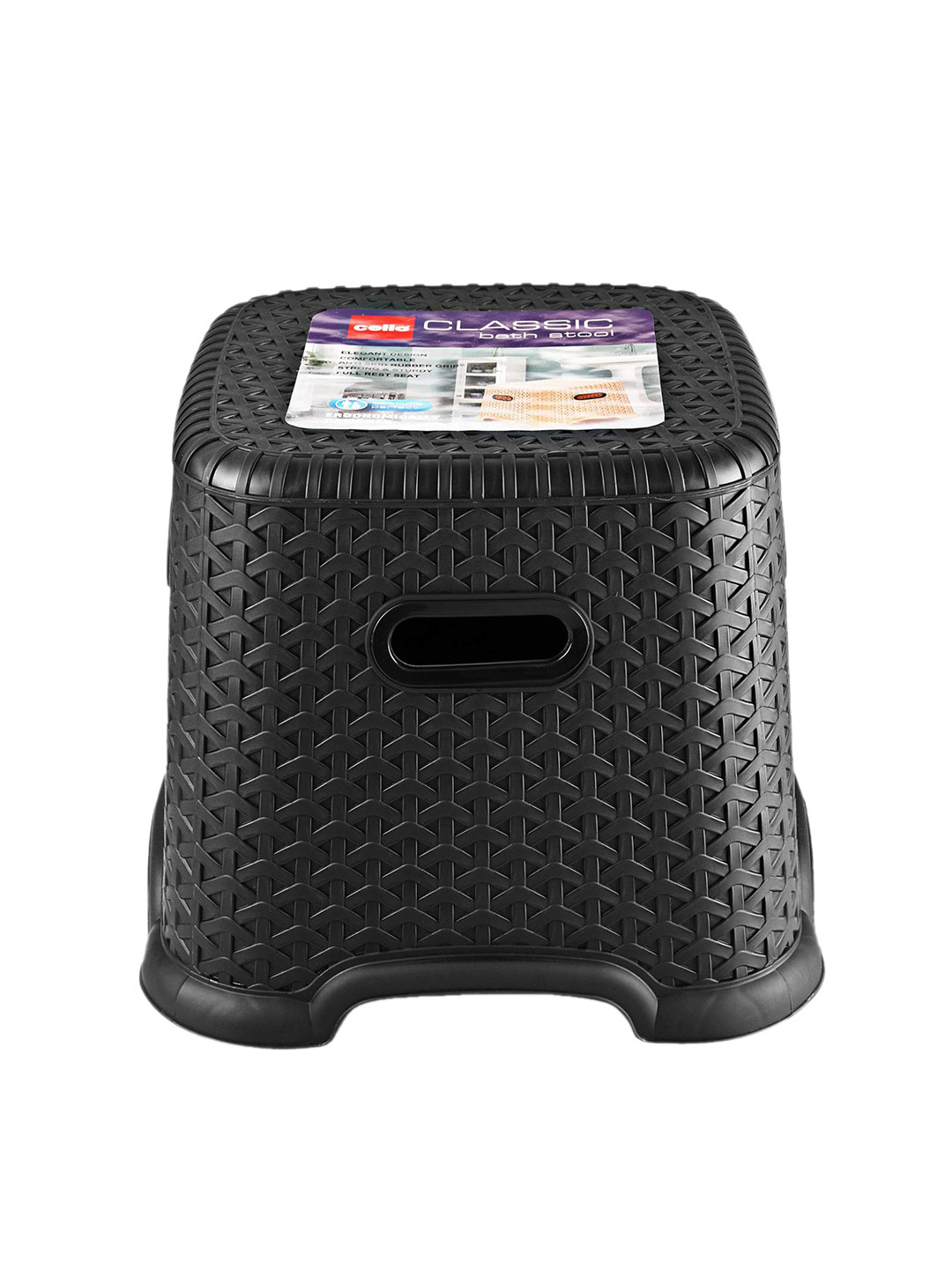 Buy Cello Classic Black Perfect Posture Big Stool Bathroom