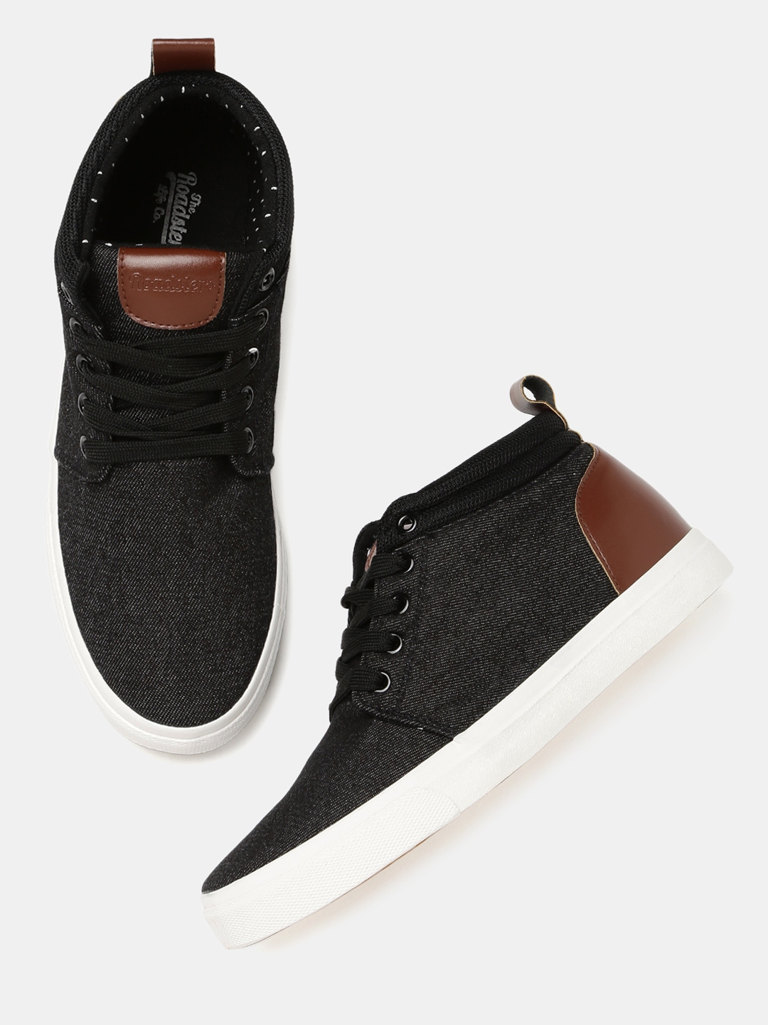 roadster black canvas shoes