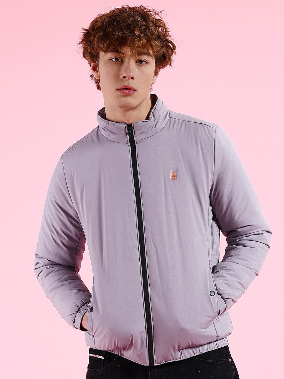 Buy The Indian Garage Co Men Grey Outdoor Puffer Jacket With