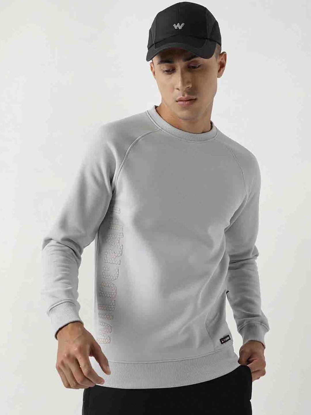Sweat Gris Homme XL – M C Sportswear – Broderie Leurre Pêche – Achigan