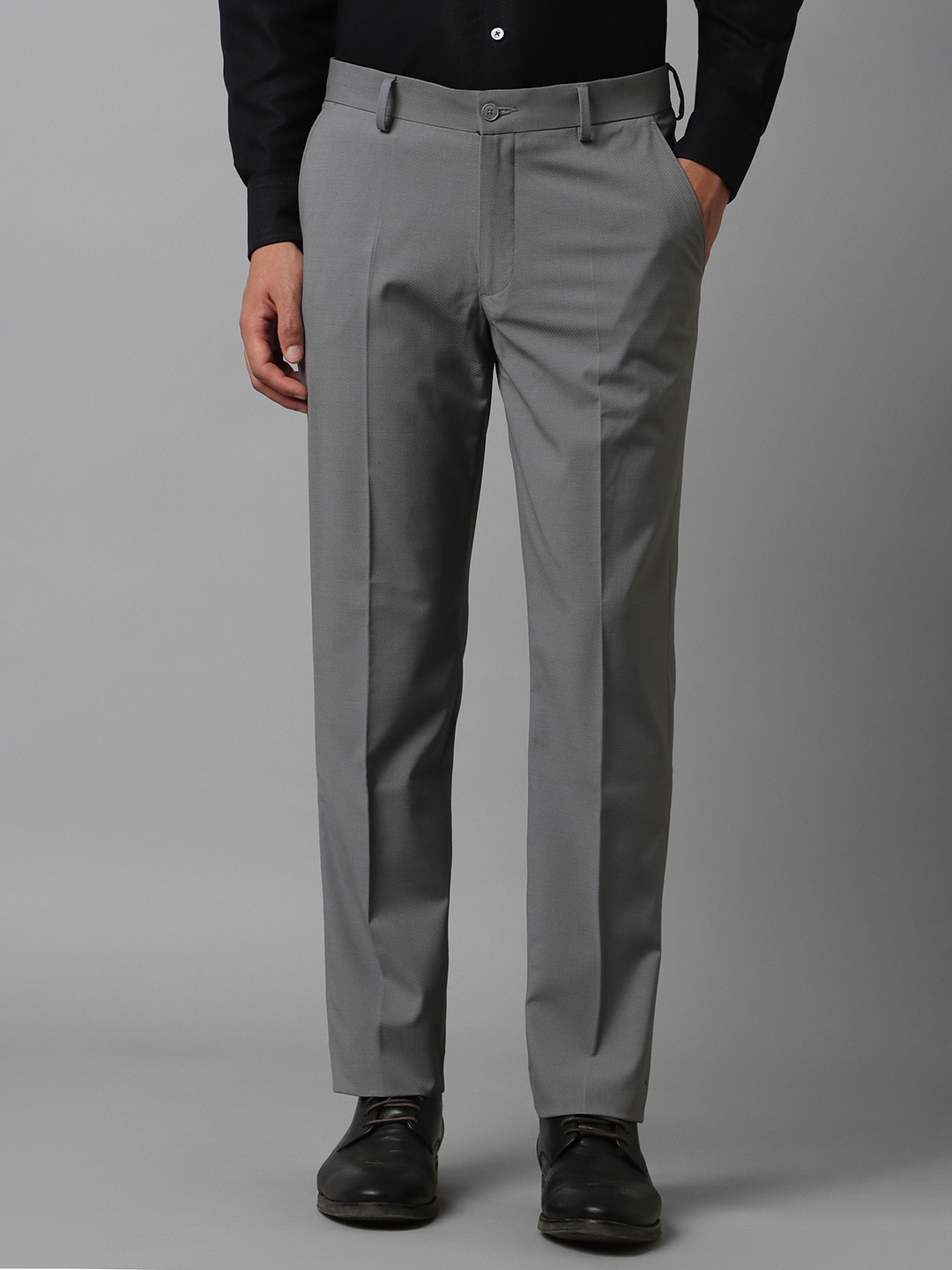 Buy Louis Philippe Men Slim Fit Formal Trousers - Trousers for Men ...
