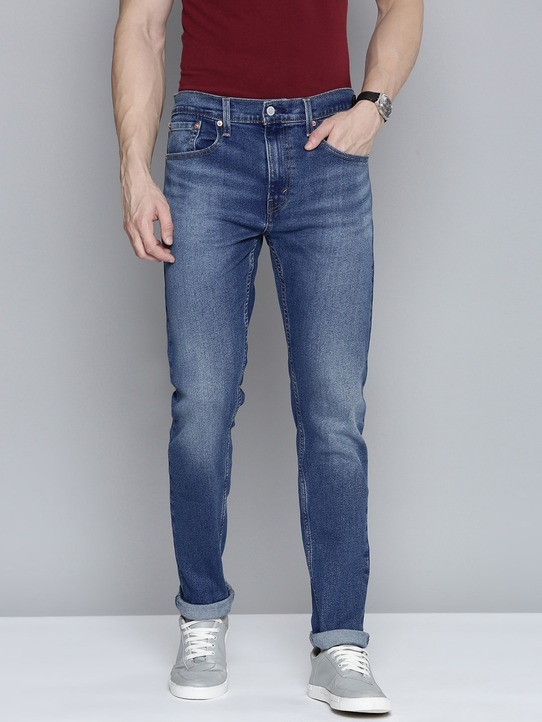 Buy Levis Men 512 Slim Fit Light Fade Stretchable Jeans - Jeans for Men ...