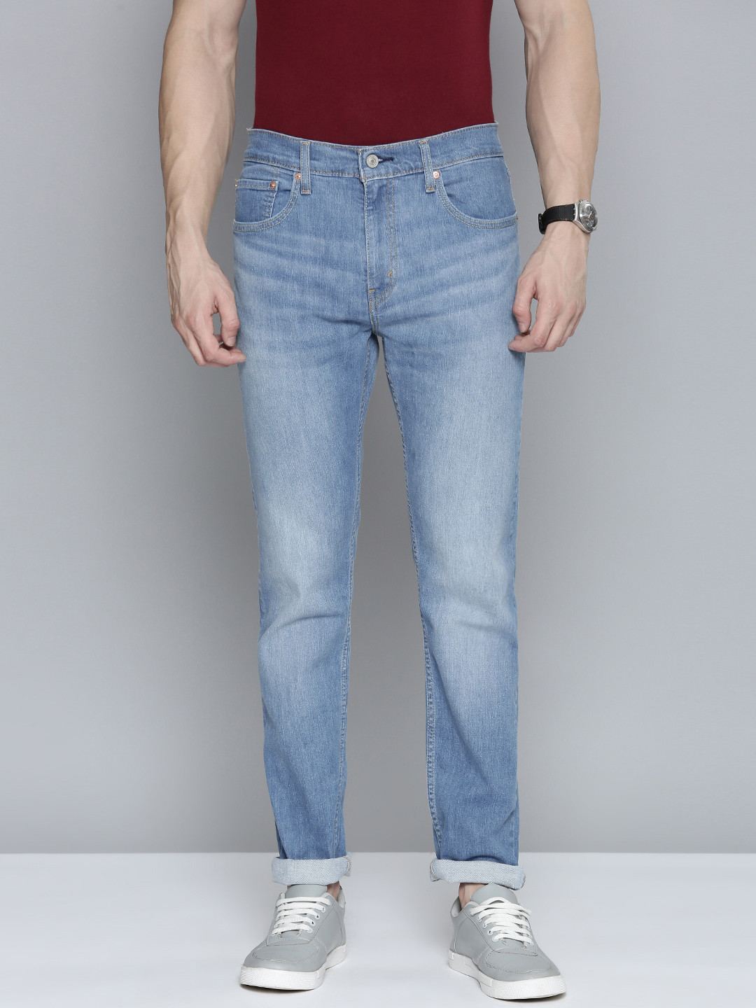 Buy Levis Men 512 Slim Fit Light Fade Stretchable Jeans - Jeans for Men ...