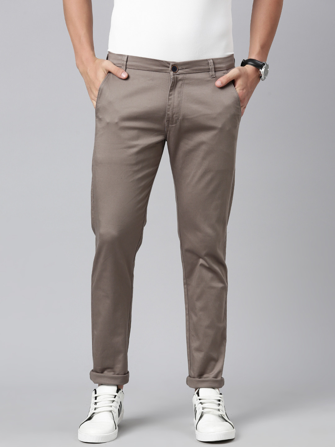 Buy Majestic Man Men Smart Slim Fit Easy Wash Chinos - Trousers for Men ...