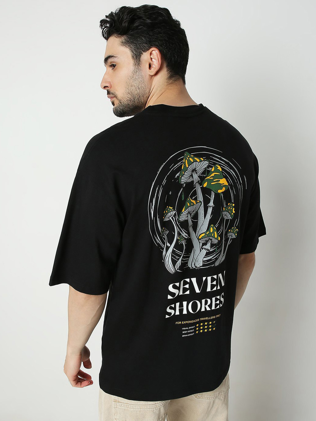 Buy 7Shores Graphic Printed Cotton Oversized T Shirt - Tshirts for Men ...