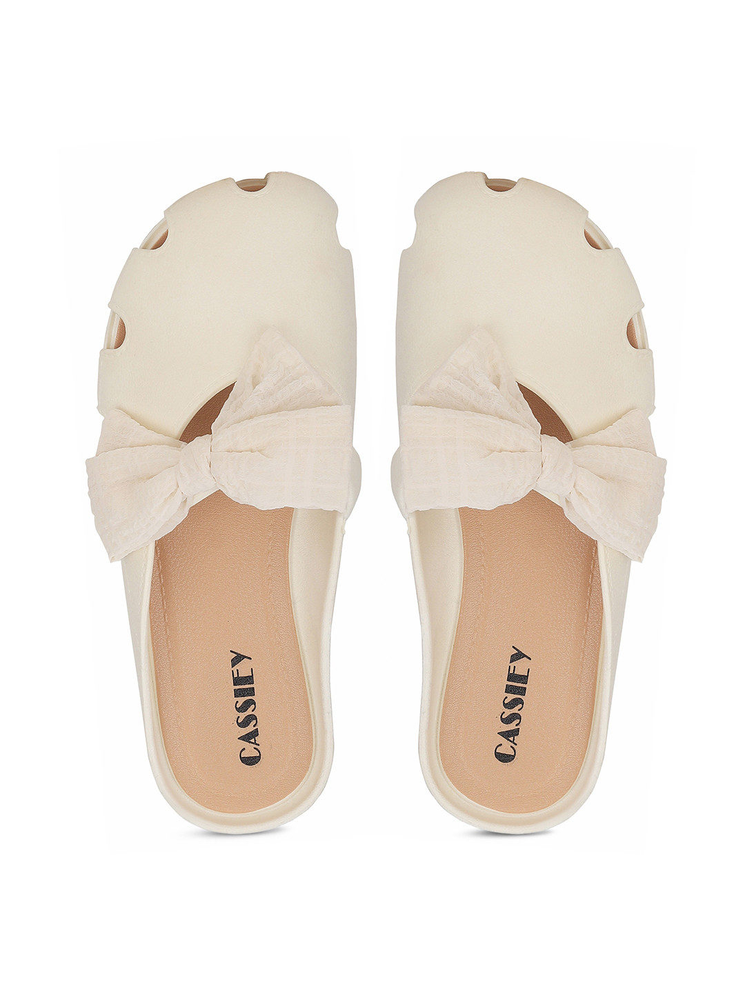 Buy CASSIEY Women Rubber Slip On Flip Flops With Bows Flip Flops for