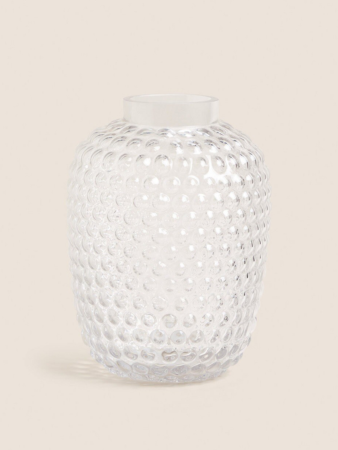 Buy Marks & Spencer Transparent Small Bobble Vase Vases for Unisex