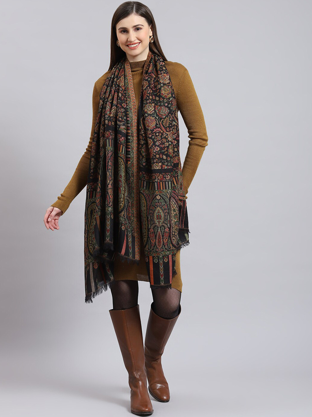 monte carlo pure wool shawl